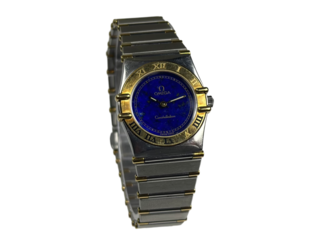 Horloge Omega, Constellation Lapis Lazuli, staal/goud, bouwjaar 1980-1